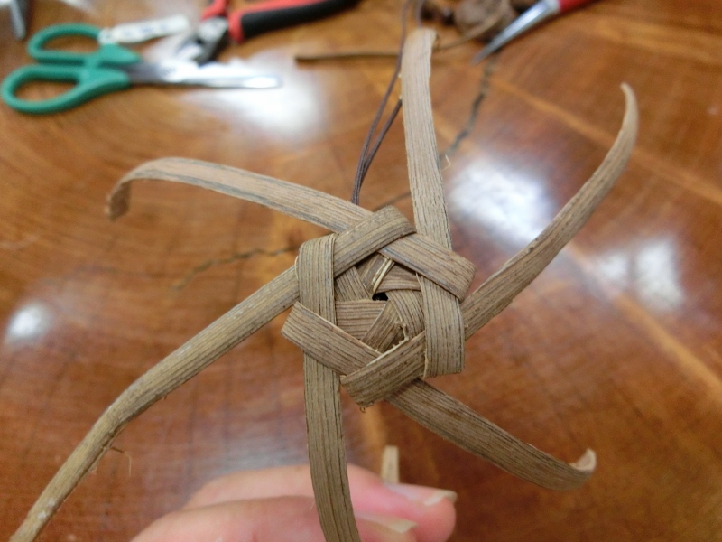 奥会津　三島町　編み組細工　体験